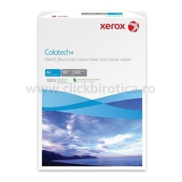 Hartie XEROX Colotech+ A4, 100g/mp, 500 coli/top