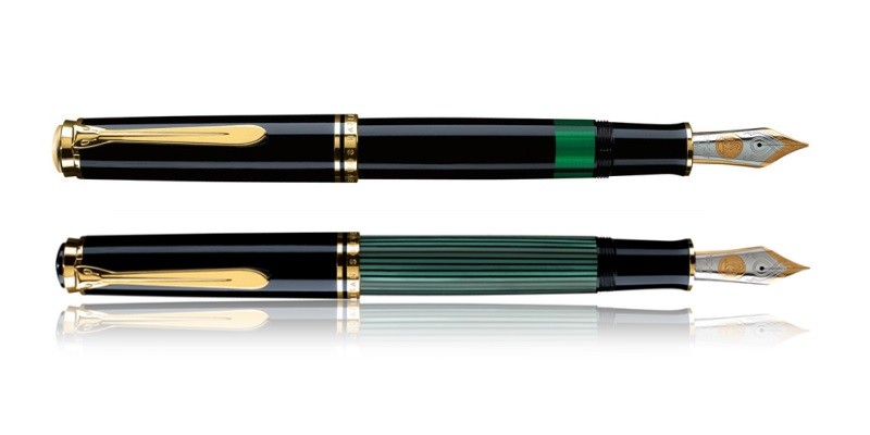 Stilou Pelikan Souveran M1000 m negru-verde