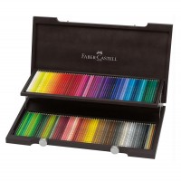 Cutie Lemn creioane colorate Polichromos 120 buc., Faber-Castell