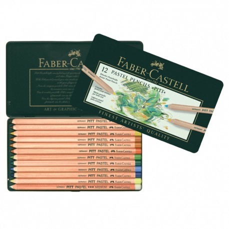 Creioane color Pastel Pitt 12 culori Faber-Castell