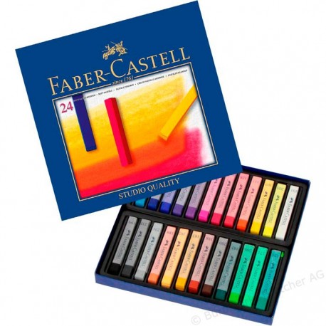 Creioane color Pastel Soft 24 culori Faber-Castell