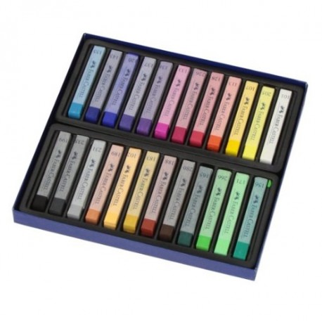 Creioane color Pastel Soft 24 culori Faber-Castell