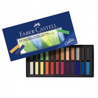 Creioane color Pastel Soft Mini 24 culori Faber-Castell