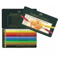 Creioane colorate Polychromos 12 culori Faber-Castell