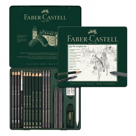 Set Pitt Monochrome Grafit 19 Buc. Faber-Castell