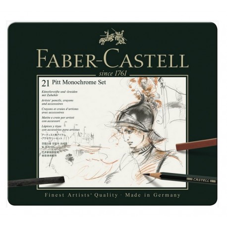 Set Pitt Monochrome Grafit 21 Buc. Faber-Castell