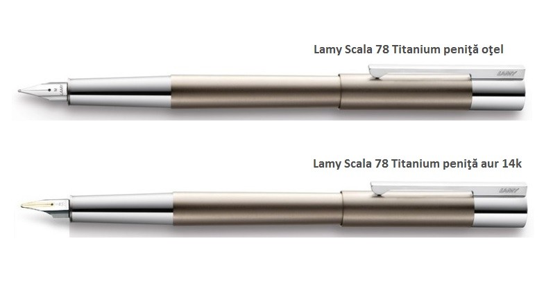 Stilou Lamy Scala 78 Titanium penia-m penita-aur-14k