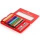 Creioane colorate Faber-Castell 48 culori + 4 accesorii cutie metal
