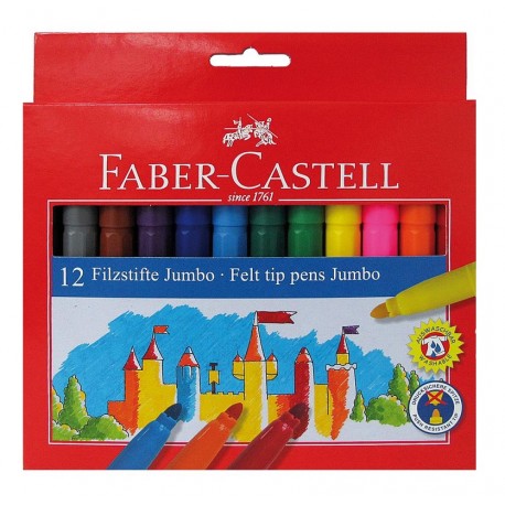 Caroca set 12 culori Jumbo Faber-Castell