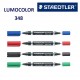 Marker permanent Lumocolor cu doua varfuri M-F Staedtler 348