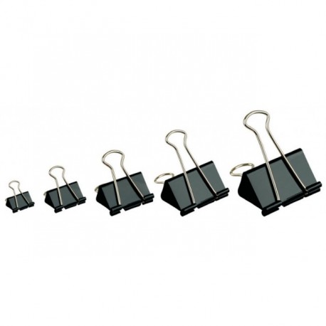 Clips metalic 19mm negru