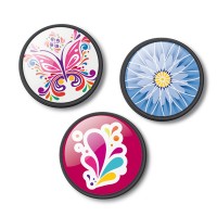 Set 3 insigne pentru troller Nikidom - Floralia