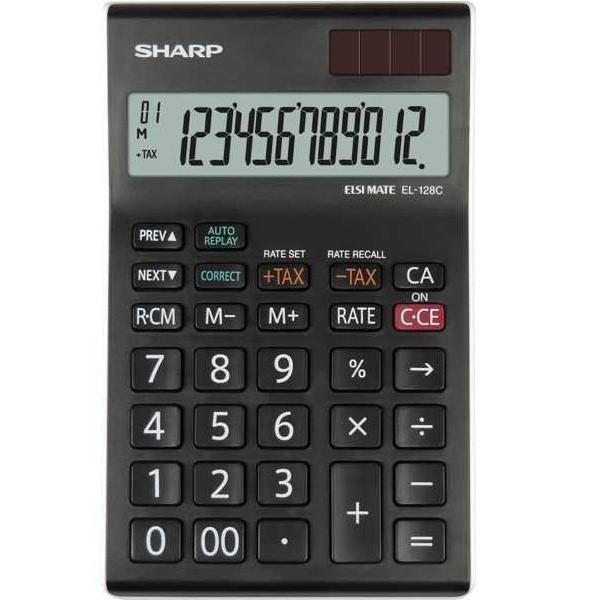 Calculator de birou 12 digits Sharp EL-128CWH