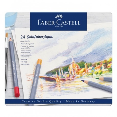 Creioane colorate acuarela Goldfaber 242 culori, Faber-Castell