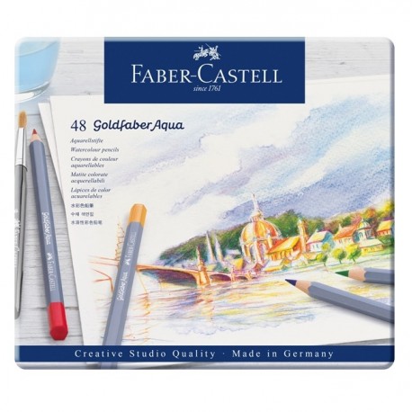 Creioane colorate acuarela Goldfaber 36 culori, Faber-Castell