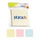 Notes adeziv 76x76 mm, 3x50 buc/set, Stick\'n - 3 culori pastel