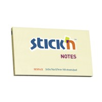 Notes adeziv 76x127 mm, 100 file, Stick'n - galben pastel