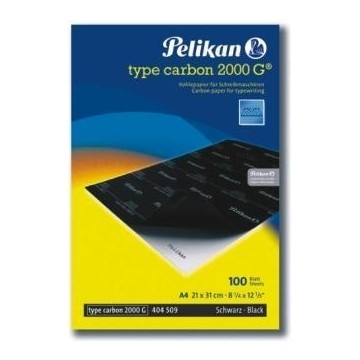 Carbon Pelikan A4, 100 file/top, negru (pt. masina de scris)