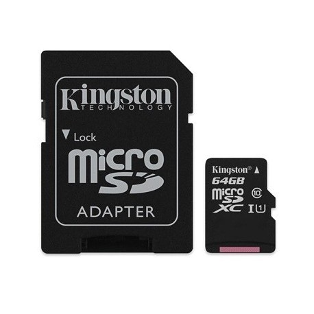 Card Micro SDHC 64 GB, clasa 10 UHS-I, Kingston