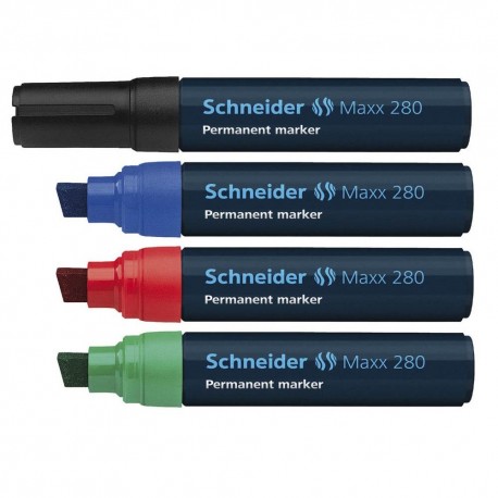 Marker permanent Schneider Maxx 280, varf tesit 4-12mm
