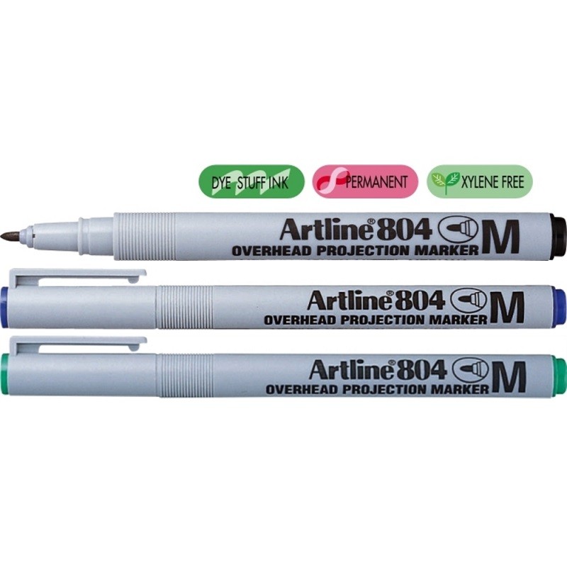 Marker OHP non-permanent Artline 804, varf 1mm negru