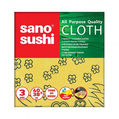 Lavete uscate Sano Sushi Cloth, 3 buc./set