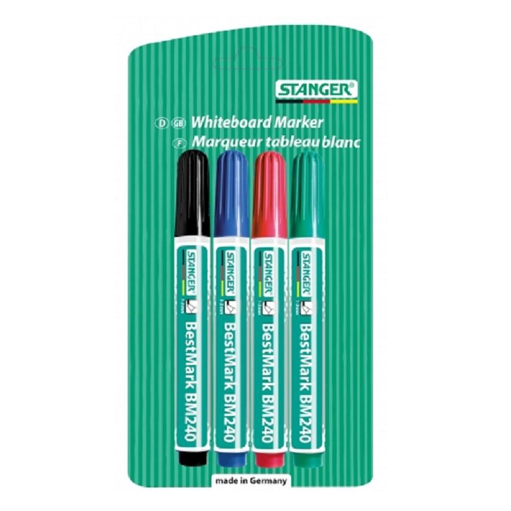 Marker whiteboard Stanger BM240 set 4 culori