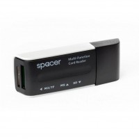 Cititor carduri USB microSD/SDHC/SDXC, Spacer SPCR-658