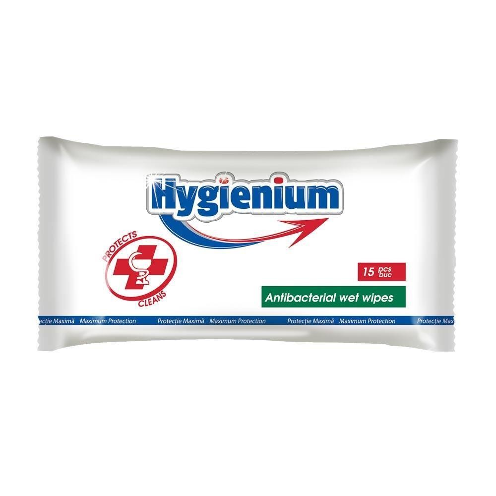 Servetele umede dezinfectante Hygienium, 15 buc./set