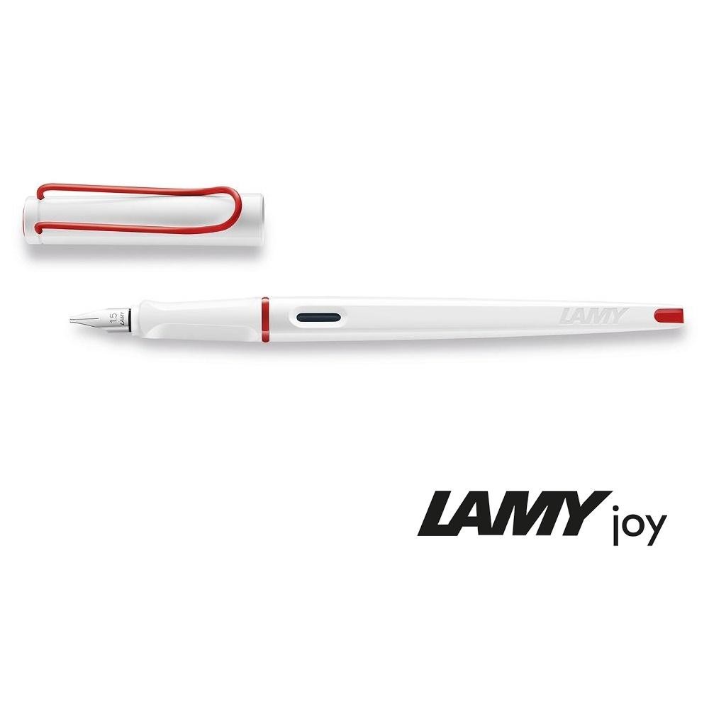 Stilou caligrafic Lamy Joy alb-rosu, editie speciala 11-mm