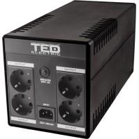 UPS TED Electric 1100VA/650W, 4xSchuko, display