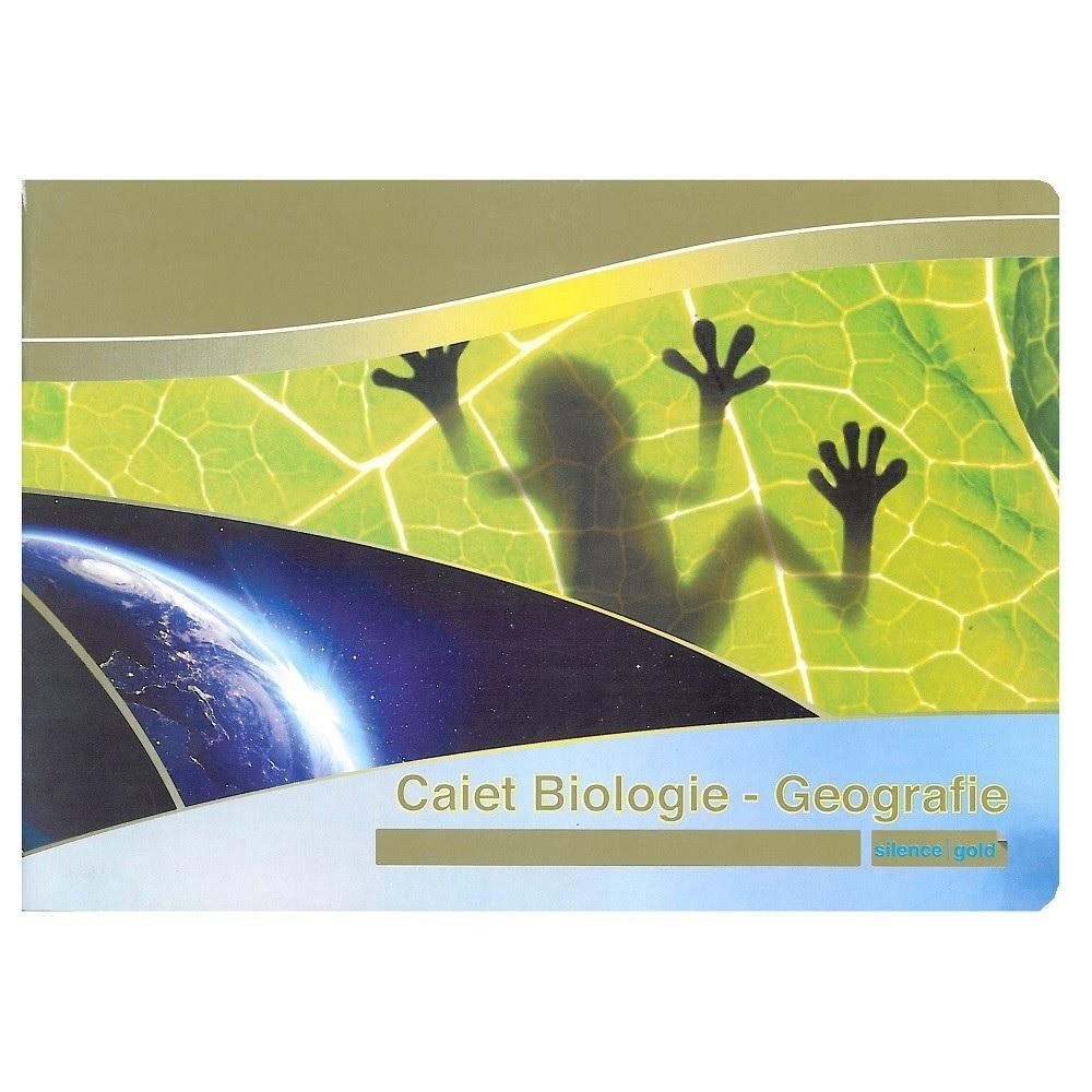 Caiet biologie A4 24 file Silence Gold