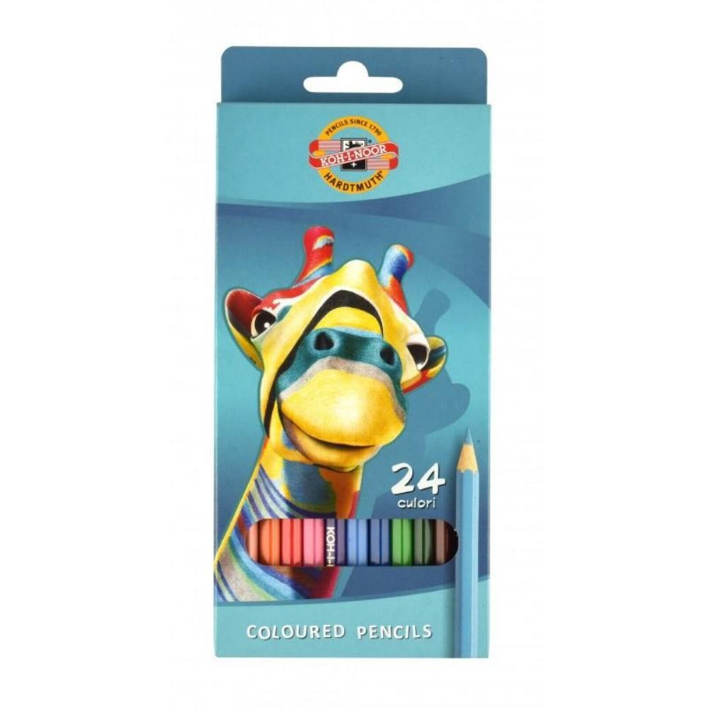 Creioane color Koh-I-Noor set 24 culori