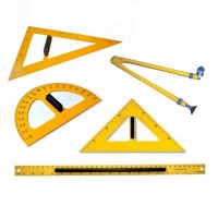 Set de instrumente geometrie pentru tabla, Colorarte