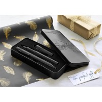 Set cadou stilou+pix Faber-Castell Grip 2011 All Black