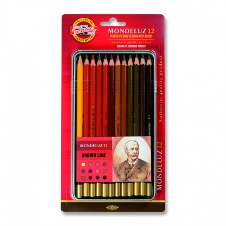 Set 12 piese Aquarell Mondeluz Maro Koh-I-Noor