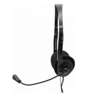 Casti cu microfon Serioux H200M, din plastic, culori: alb, negru