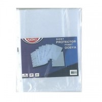 File plastic A5, deschidere sus, 100 buc./set, 45 microni, Noki