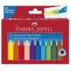 Creioane colorate cerate Faber-Castell 12 culori triunghiulare