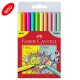 Carioca set 10 culori neon+pastel Faber-Castell Grip