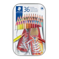 Creioane colorate Staedtler 36 culori Noris cutie metal