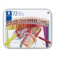 Creioane colorate Staedtler 72 culori Noris cutie metal