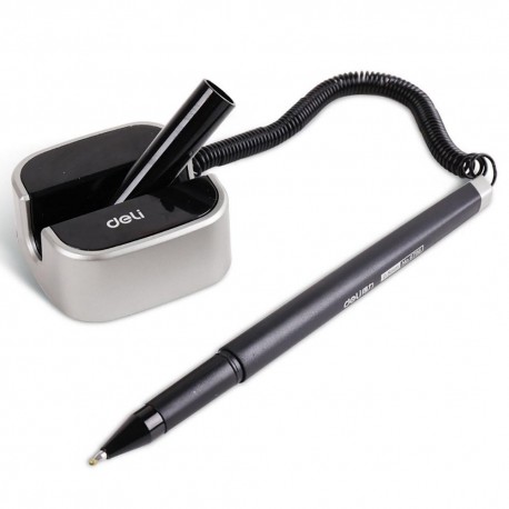 Pix cu suport adeziv si snur Deli Desk Pen 