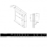 Ecran proiectie electric de perete 200x150 cm, BlackMount