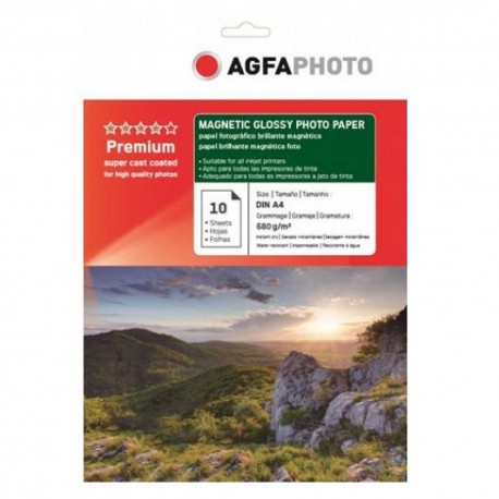 Hartie foto magnetica lucioasa Agfa, A4, 10 coli/top