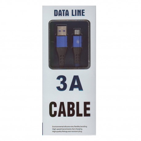 Cablu de date micro USB, 3 A, 1m, Data Line