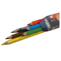 Creioane colorate multicolor Koh-I-Noor Magic Jumbo 3 in 1, 6 buc./set