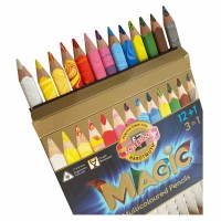 Creioane colorate multicolor Koh-I-Noor Magic Jumbo 3 in 1, 13 buc./set