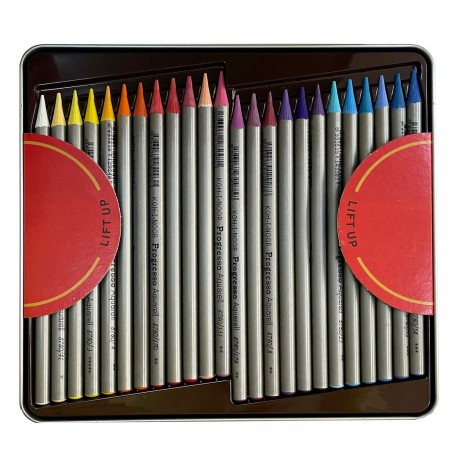 Creioane colorate acuarela, fara lemn, Koh-I-Noor Progresso Aquarell, 48 culori