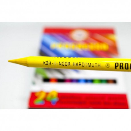 Creioane colorate fara lemn Koh-I-Noor Progresso set 6 culori